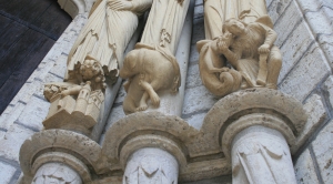 Chartres Cathedral North Porch Right Bay Right Jamb Pedestals