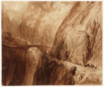 J.M.W. Turner, Podul diavolului. Muntele St. Gothard (1806)